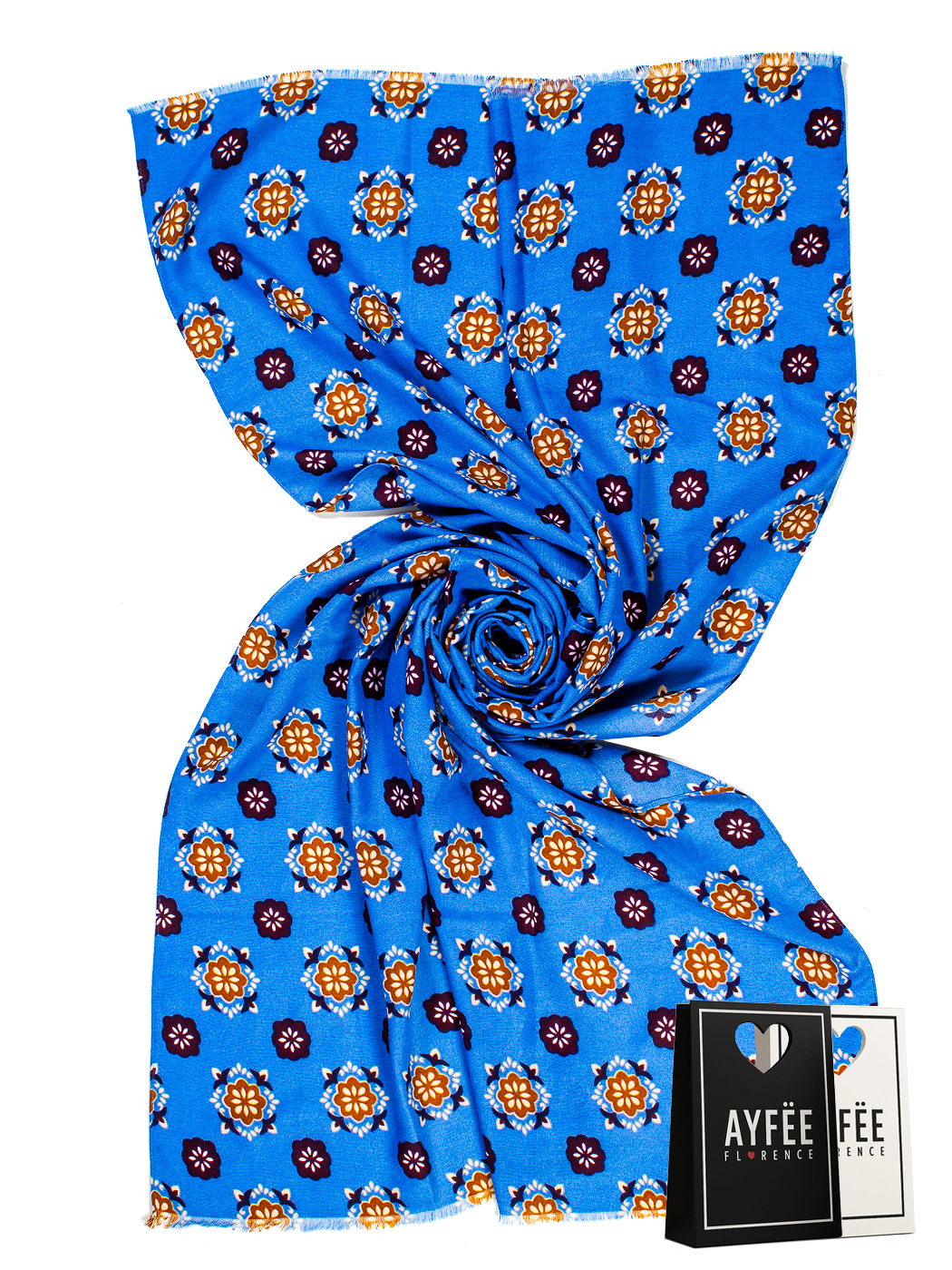 STOLA UOMO STAMPA CRAVATTA, CM 90*180, 100% VISCOSE, MADE IN PRC  